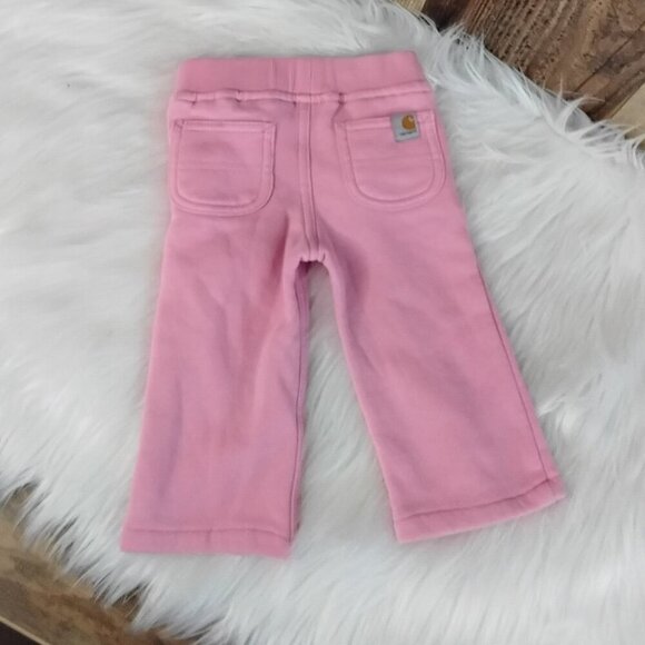 Carharrt Baby Sweat Pants with Pockets Pink 9M - Picture 1 of 3